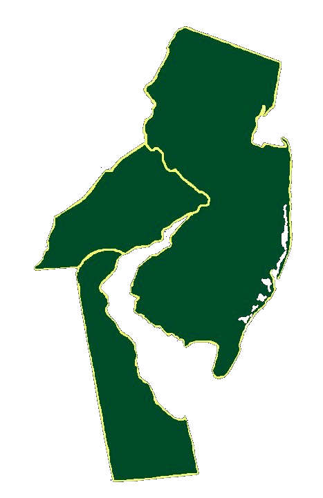 Service Area Map of PA, NJ, DE