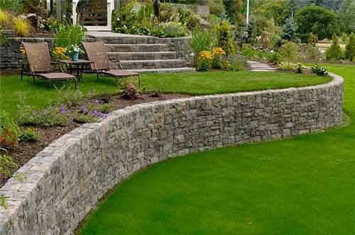 Picture of a retaining wall